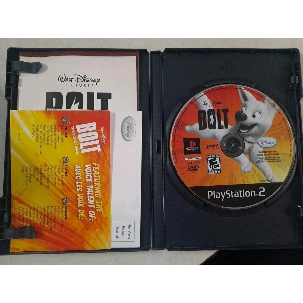 Disney Bolt PlayStation 2 PS2 Video Game NTSC U/C CIB Disney Interactive